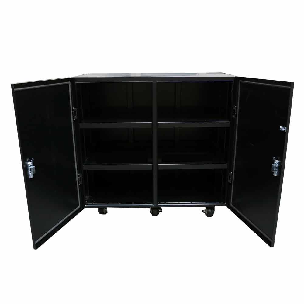 AIMS Corp Battery Cabinet – Industrial Grade – Fits up to 12 Batteries Pre-Wired
